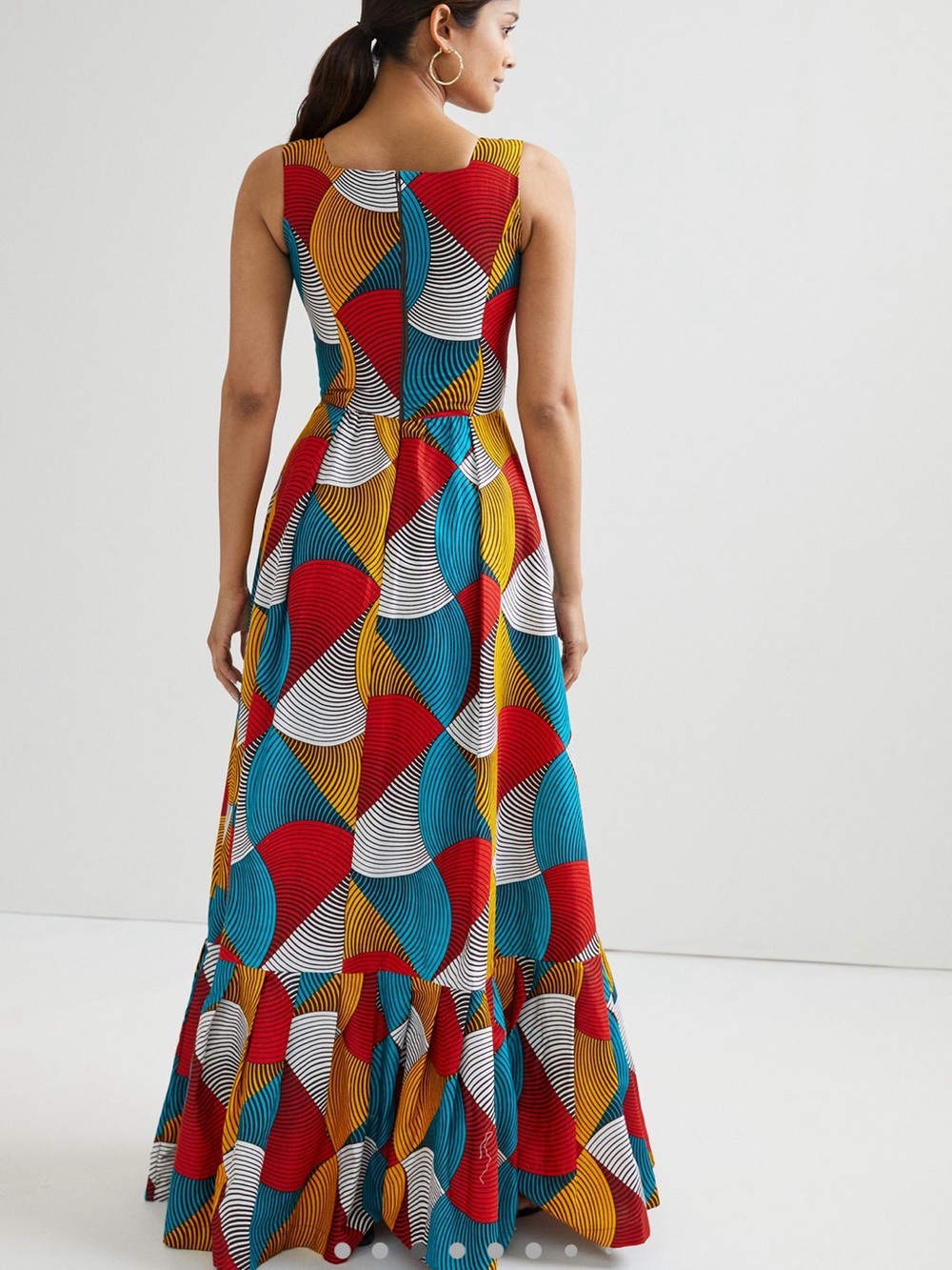 Anthropologie Multi-Color Geometric Maxi Dress - Picture 3 of 4
